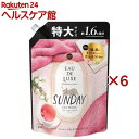 レノア オードリュクス 柔軟剤 マインドフルネスシリーズ サンデー 詰め替え 特大(600mL×6セット)【レノア オードリュクス】