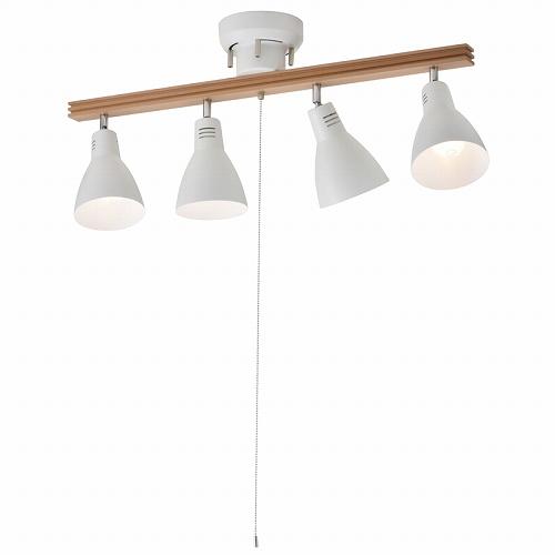 4灯シーリングライト LED電球付 ホワイト LT-YY40AW-W(1台)【OHM】 [2]