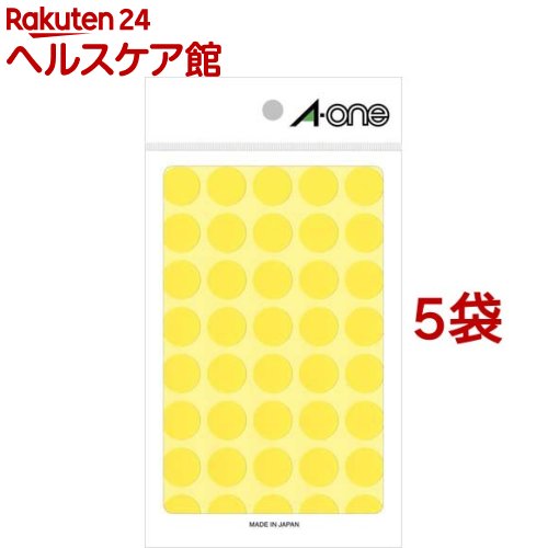 お店TOP＞ホーム＆キッチン＞文房具＞事務用品＞ラベル・シール＞エーワン カラーラベル 丸型 15mmφ 黄 07024 (14シート入*5袋セット)【エーワン カラーラベル 丸型 15mmφ 黄 07024の商品詳細】●豊富なカラーで識別に便利な丸型のラベルです。●グラフや分布図の作成、在庫管理など様々な用途でお使いいただけます。【発売元、製造元、輸入元又は販売元】スリーエムジャパン※説明文は単品の内容です。商品に関するお電話でのお問合せは、下記までお願いいたします。ホームケア：0120-510-733コンシューマーヘルスケア：0120-510-862安全衛生製品：0570-011-321エーワン製品：0120-112-621リニューアルに伴い、パッケージ・内容等予告なく変更する場合がございます。予めご了承ください。(A-ONE A・ONE)・単品JAN：4906186070249スリーエムジャパン141-8684 東京都品川区北品川6-7-29 ※お問合せ番号は商品詳細参照広告文責：楽天グループ株式会社電話：050-5577-5042[文房具]