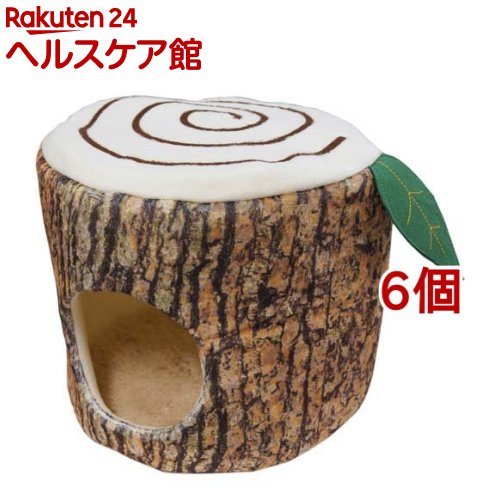 ウサギのふわふわ切り株ベッド(6個セット)【ミニアニマン】
