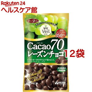 果実ヴェール カカオ70 レーズンチョコ(40g*12コセット)[チョコレート]