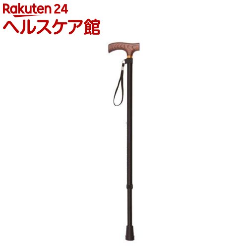 アルミ製ステッキ 伸縮式 高さ10段階調節 スタンダードタイプ RQS-S102BK(1本)