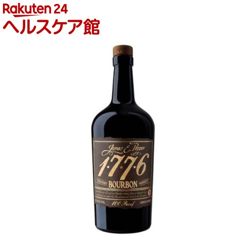 お店TOP＞水・飲料＞お酒＞蒸留酒＞バーボンウイスキー＞ジェームズ E ペッパー バーボン (750ml)【ジェームズ E ペッパー バーボンの商品詳細】●香り：バニラとハニーの甘い香り。複雑でスパイシーなアメリカンバーボン。●味わい：重厚なライ麦のスパイシーさ、焦げたオーク樽の味わい。オンザロックでは甘味が際立ち、香草系の味わいが広がる。●フィニッシュ：オークと大麦の余韻が長く感じられる。●ラベルの1776は、1776年のアメリカ独立宣言後、1780年に誕生したジェームズEペッパーが、「オールド 1776」という愛称で親しまれていたことに由来しています。●ノンチルフィルター、ライ麦を38％以上使用したストレートバーボンウイスキー。●アルコール度数：50％【品名・名称】ウイスキー【ジェームズ E ペッパー バーボンの原材料】グレーン、モルト【保存方法】直射日光を避け、温度差の少ない、乾燥しすぎない冷暗な場所で保存。強いにおいのものとは一緒にしないでください。【注意事項】飲酒は20歳になってから。【原産国】アメリカ【発売元、製造元、輸入元又は販売元】日本酒類販売20歳未満の方は、お酒をお買い上げいただけません。お酒は20歳になってから。リニューアルに伴い、パッケージ・内容等予告なく変更する場合がございます。予めご了承ください。日本酒類販売104-8254 東京都中央区新川1-25-40120-866023広告文責：楽天グループ株式会社電話：050-5577-5042[アルコール飲料]