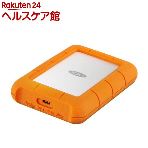 エレコム LaCie ハードディスク 外付け 5TB Rugged Mini Type-C 2年保証 STFR5000800(1個)【エレコム(ELECOM)】[Mac iPad Windows対応 耐落下性 耐衝撃性 防塵 耐雨性]