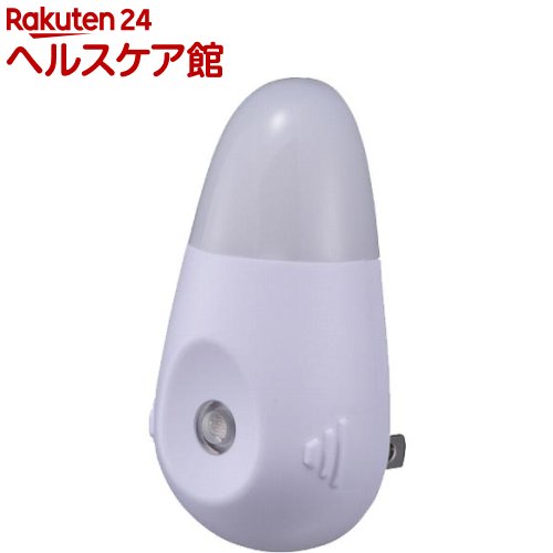 LEDナイトライト 充電式 明暗センサー ホワイト 白色LED NIT-APHB4-W(1個)【OHM】
