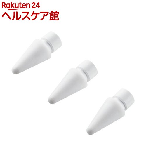 お店TOP＞家電＞スマートフォン・携帯電話＞ゲーム機アクセサリー＞タッチペン＞エレコム Apple Pencil 用 交換ペン先 第1世代 第2世代 対応 ホワイト P-TIPAPY01WH (3個入)【エレコム Apple Pencil 用 交換ペン先 第1世代 第2世代 対応 ホワイト P-TIPAPY01WHの商品詳細】●Apple Pencil第1世代、第2世代両方に使用可能な交換ペン先です。●しっかりとした書き心地で、文字のとめ・はねなども滑らず書くことができるよう、紙とペンの使用感に近づけています。●ガラス面の滑りやすさが気になる方におすすめです。※ペーパーライクフィルムと一緒に使用するとペン先の摩耗が早くなる恐れがあるのでご注意ください。【規格概要】・対応機種：Apple Pencil第1世代、Apple Pencil第2世代・外形寸法：1.8mm・材質：TPEE【原産国】中国【ブランド】エレコム(ELECOM)【発売元、製造元、輸入元又は販売元】エレコムリニューアルに伴い、パッケージ・内容等予告なく変更する場合がございます。予めご了承ください。エレコム541-8765 大阪市中央区伏見町4丁目1番1号 9F0570-084-465広告文責：楽天グループ株式会社電話：050-5577-5042[携帯電話・スマートフォン周辺機器/ブランド：エレコム(ELECOM)/]