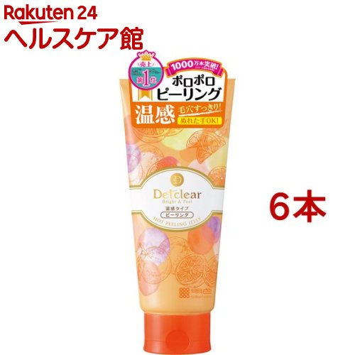 Mousse - DETクリア ブライト＆ピール ホットピーリングジェリー 温感タイプ(180g*6本セット)【DETクリア】