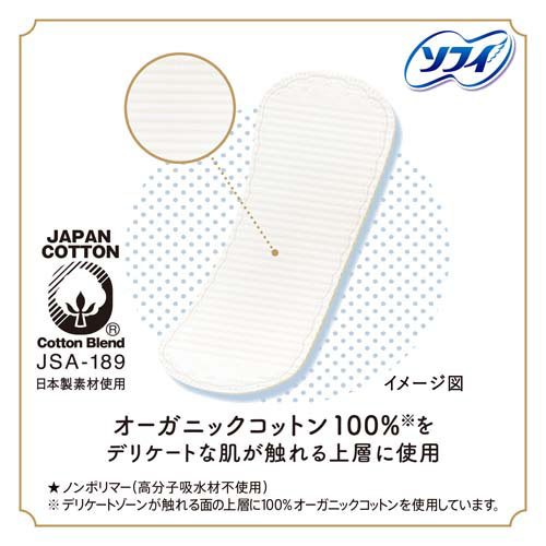 ソフィ おりものシート オーガニックコットン 無香料(84枚入)【ソフィ　ライナー】 kenkocom-12210353 楽天24 ヘルスケア館 サンプル画像3