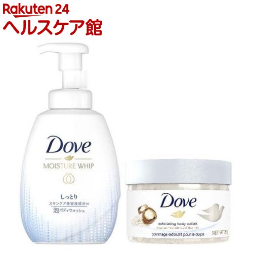 ダヴ うるおいホイップ しっとり 泡ボディ ポンプ+スクラブ マカダミア＆ライスミルク(1セット)【ダヴ(Dove) 泡ボディ】のサムネイル