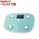 エレコム 体組成計 体重計 ヘルスメーター デジタル コンパクト 体脂肪 HCS-FS03GN(1台)【エレコム(ELECOM)】[内臓脂肪 スマホ連動 アプリ...