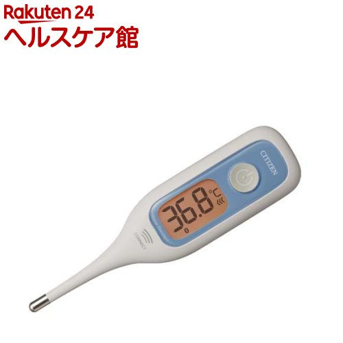 Thermometers - シチズン 電子体温計 CTEB722C 予測30秒 スマホでデータ管理 抗菌防水 バックライト(1本)【シチズン】