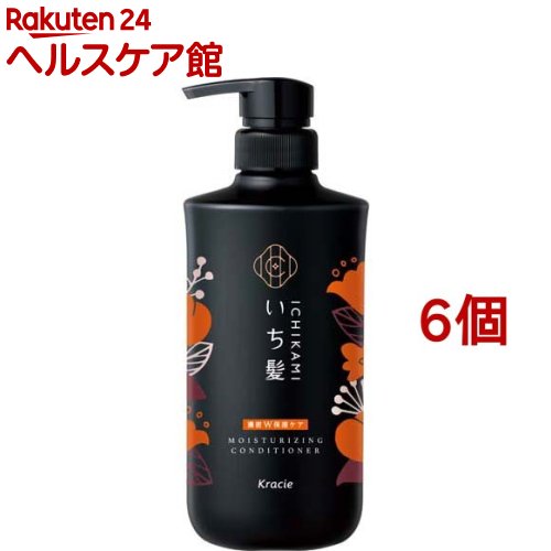 いち髪 濃密W保湿ケア コンディショナー ポンプ(480g*6個セット)【いち髪】