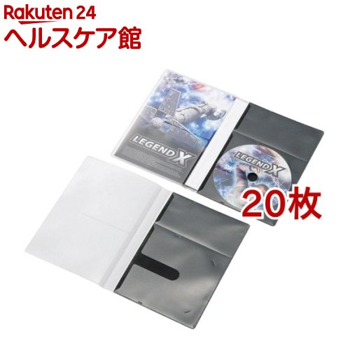 ���쥳�� ���Υǥ��������̥�������DVD��1���Ǽ���֥�å� CCD-DPD10BK(10����*2���å�)�ڥ��쥳��(ELECOM)��