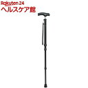 RQステッキ 細首コンパクトタイプ 伸縮式 RQS-K101-BK(1本)