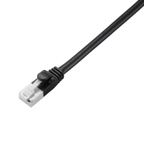 LANケーブル CAT5E 爪折れ防止 EU RoHS指令準拠 1m ブラック LD-CTT／BK1／RS(2本セット)【エレコム(ELECOM)】