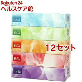 ハロー コンパクトボックスティシュ(150組*5個入*12セット(計60箱))【ハロー】