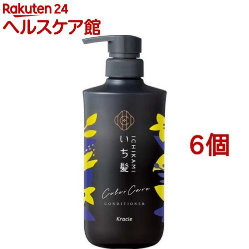 いち髪 カラーケア＆ベーストリートメントin コンディショナー ポンプ(480g*6個セット)【いち髪】