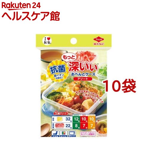 お店TOP＞ホーム＆キッチン＞弁当・水筒＞お弁当小物＞おかずカップ(お弁当カップ)＞もっと深いぃおべんとケース 2種アソート (10袋セット)【もっと深いぃおべんとケース 2種アソートの商品詳細】●保存容器のお弁当にぴったりな深型タイプのおべんとケース。●深さ37mmのもっと深い設計。●四角32枚、長四角22枚のアソートになっています。●電子レンジOK。【規格概要】・抗菌加工PBT／紙・内容量：四角32枚 長四角22枚【原産国】日本【発売元、製造元、輸入元又は販売元】東洋アルミエコープロダクツ※説明文は単品の内容です。リニューアルに伴い、パッケージ・内容等予告なく変更する場合がございます。予めご了承ください。・単品JAN：4901987217695東洋アルミエコープロダクツ大阪府大阪市西区西本町1-4-10120-123-701広告文責：楽天グループ株式会社電話：050-5577-5042[食器・カトラリー]