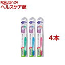 クリアクリーン ハブラシ 歯間プラス コンパクト ふつう(1本入*4コセット)【クリアクリーン】