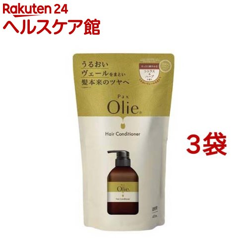 Rakuten - パックスオリー ヘアコンディショナー シトラス＆ハーブ 詰替用(400ml*3袋セット)【パックスオリー】