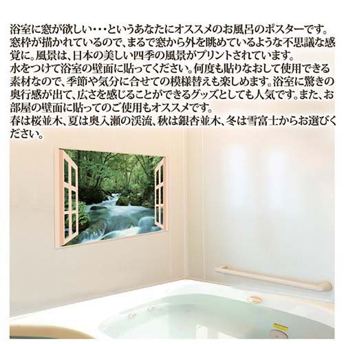 昭プラ お風呂のポスター 四季彩 銀杏並木 8095653(1個)