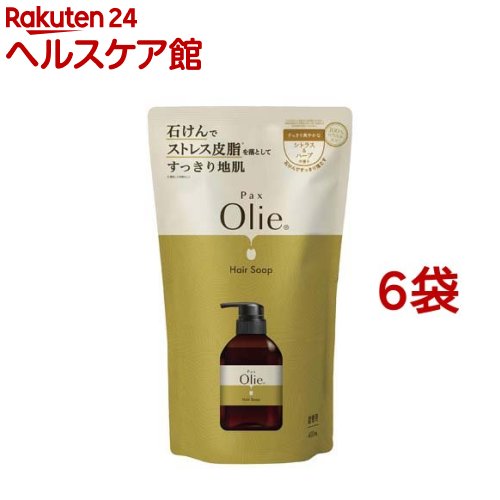 パックスオリー ヘアソープ シトラス＆ハーブ 詰替用(400ml*6袋セット)【パックスオリー】