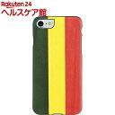 マン&ウッド iPhone7 天然木ケース レゲエ ブラックフレーム I8081i7(1コ入)【マン&ウッド(Man&Wood)】