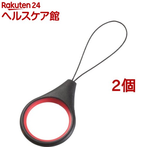 エレコム フィンガーストラップ(ハイブリッド) ブラック P-STFHVBK(2個セット)【エレコム(ELECOM)】