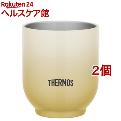 サーモス 真空断熱カップ 300ml JDT-300 BE ベージュ(2個セット)【サーモス(THERMO...