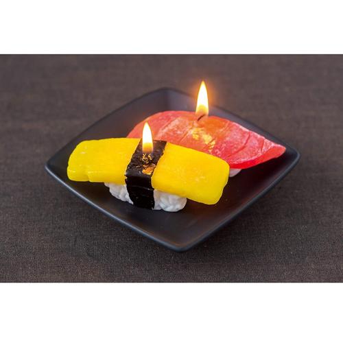 カメヤマ 寿司キャンドル A(マグロ・玉子) サビ入(1セット)【故人の好物シリーズ】