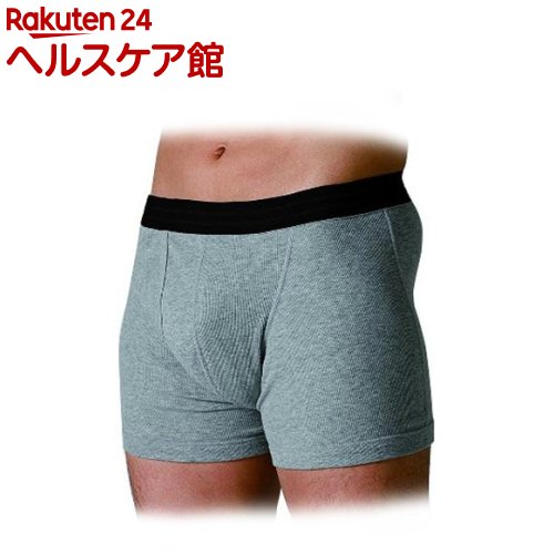 吸水ボクサーパンツ リラックス 杢グレー L(1枚入)