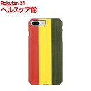 マンアンドウッド iPhone7 PLus 天然木ケース レゲエ ブラックフレーム I8089i7P(1コ入)【マン&ウッド(Man&Wood)】