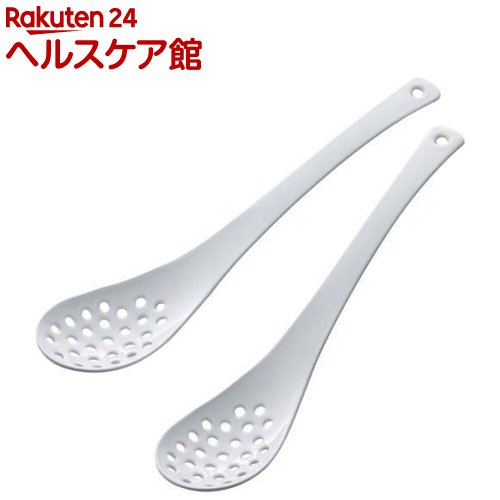 Rakuten - 下村企販 琺瑯レンゲスプーン 穴あき 2本組 43069(1セット)
