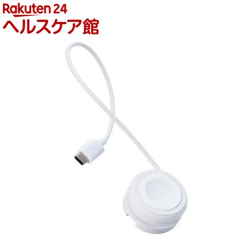 ELECOM Apple Watch 충전기 케이블 USB Type-C 23cm 권취 타입 화이트 (1 개) [ELECOM (ELECOM)]