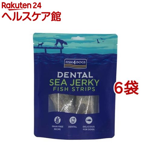 Tooth Care - デンタル シージャーキー スキニー(100g*6袋セット)【FISH4DOGS】