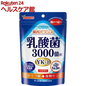 山本漢方 毎日の腸内バランス 乳酸菌粒(90粒)【山本漢方】