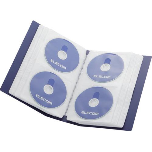 エレコム DVD／CD用ディスクファイル 120枚収納 CCD-FS120BU(1コ入)【エレコム(ELECOM)】