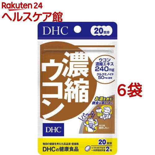 DHC 濃縮ウコン 20日(40粒*6袋セット)【DHC サプリメント】