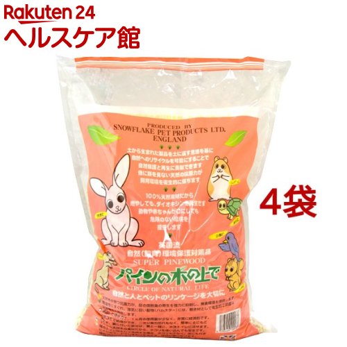 小動物用敷き材 パインの木の上で 6L*4コセット 