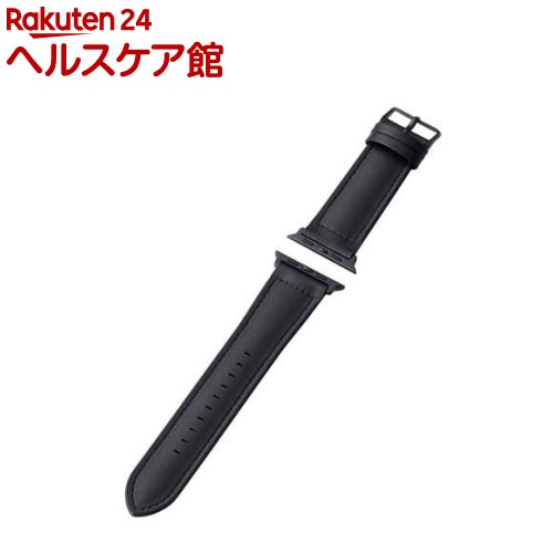 エレコム Apple Watch用ハイブリッドレザーバンド 45/44/42mm ブラック(1個)【エレコム(ELECOM)】 エレコム Apple Watch用ハイブリッドレザーバンド 45/44/42mm ブラック(1個)【エレコム(ELECOM)】