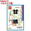 お店TOP＞医薬品＞検査薬・局方品＞日本薬局方＞日本薬局方 カンゾウ＞山本漢方 日本薬局方 甘草 (3g*20包)お一人様3個まで。医薬品に関する注意文言【医薬品の使用期限】使用期限120日以上の商品を販売しております商品区分：第二類医薬品【山本漢方 日本薬局方 甘草の商品詳細】●本品は生薬の煎じ薬、ティーバッグタイプ●激しい咳、のどの痛に甘草(カンゾウ)●日本薬局方 カンゾウ【販売名】山本漢方かんぞう【効能 効果】激しい咳、咽喉痛の緩解【用法 用量】[年齢：1回量：服用回数]大人(15歳以上)：3gの煎液の1／3：1日3回を限度とする。大人(15歳以上)は、1日量3g(1包)を、水約600mLをもって煮て、約400mLに煮つめ、滓(カス)を取り去り、食前又は食間3回に分服する。★注意定められた用法及び用量を厳守してください。【成分】1日1包(3g)中日本薬局方 カンゾウ：3.0g【規格概要】・内容量：60g(3g*20包)【注意事項】★使用上の注意・してはいけないこと(守らないと現在の症状が悪化したり、副作用が起こりやすくなります)短期間の服用にとどめ、連用しないでください・相談すること1.次の人は服用前に医師、薬剤師又は登録販売者に相談してください(1)医師の治療を受けている人。(2)妊婦又は妊娠していると思われる人。(3)高齢者。(4)次の症状のある人。むくみ(5)次の診断を受けた人。高血圧、心臓病、腎臓病2.服用後、次の症状があらわれた場合は副作用の可能性があるので、直ちに服用を中止し、この文書を持って医師、薬剤師又は登録販売者に相談してください。まれに下記の重篤な症状が起こることがあります。その場合は直ちに医師の診断を受けてください。[関係部位：症状]偽アルドステロン症、ミオパチー：手足のだるさ、しびれ、つっぱり感やこわばりに加えて、脱力感、筋肉痛があらわれ、徐々に強くなる。3.5〜6回服用しても症状がよくならない場合は服用を中止し、この文書を持って医師、薬剤師又は登録販売者に相談してください。★保管及び取扱い上の注意(1)直射日光の当たらない湿気の少ない涼しい所に保管してください。(2)小児の手の届かない所に保管してください。(3)他の容器に入れ替えないでください。(誤用の原因になったり品質が変わることがあります。)(4)使用期限を過ぎた製品は服用しないでください。【医薬品販売について】1.医薬品については、ギフトのご注文はお受けできません。2.医薬品の同一商品のご注文は、数量制限をさせていただいております。ご注文いただいた数量が、当社規定の制限を越えた場合には、薬剤師、登録販売者からご使用状況確認の連絡をさせていただきます。予めご了承ください。3.効能・効果、成分内容等をご確認いただくようお願いします。4.ご使用にあたっては、用法・用量を必ず、ご確認ください。5.医薬品のご使用については、商品の箱に記載または箱の中に添付されている「使用上の注意」を必ずお読みください。6.アレルギー体質の方、妊娠中の方等は、かかりつけの医師にご相談の上、ご購入ください。7.医薬品の使用等に関するお問い合わせは、当社薬剤師がお受けいたします。TEL：050-5577-5042email：kenkocom_4@shop.rakuten.co.jp【原産国】日本【ブランド】山本漢方【発売元、製造元、輸入元又は販売元】山本漢方製薬リニューアルに伴い、パッケージ・内容等予告なく変更する場合がございます。予めご了承ください。広告文責：楽天グループ株式会社電話：050-5577-5042・・・・・・・・・・・・・・[検査薬・日本薬局方/ブランド：山本漢方/]