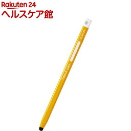 エレコム タッチペン タブレット iPad スマホ 鉛筆型 三角 太軸 P-TPEN02SYL(1個)【エレコム(ELECOM)】