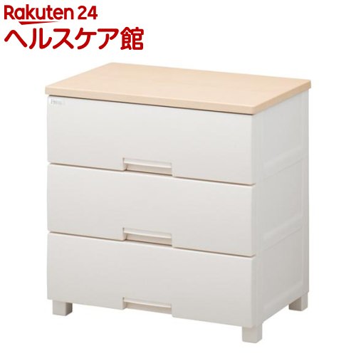 チェスト フィッツプラス 3段 メープル 奥行約41×幅65×高さ66cm F6503(1台)【フィッツ(収納用品)】