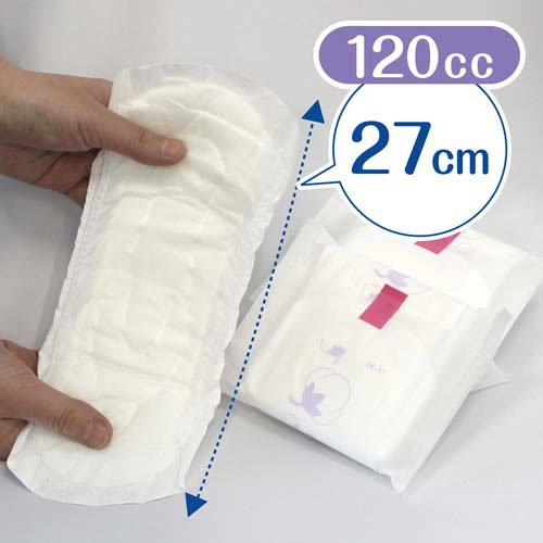楽天24 ヘルスケア館のポイズ 肌ケアパッド ナチュラルコットン100％ 多い時も安心用(18枚入*6袋セット)【ポイズ】｜アングル3