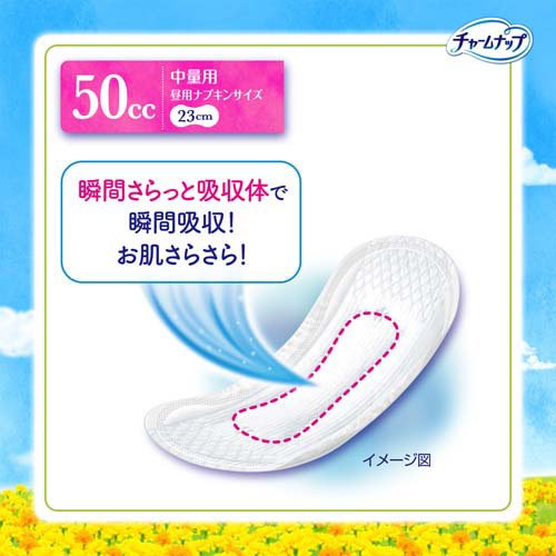 チャームナップ 中量用 女性用軽失禁パッド 23cm(18枚入×3セット)【チャームナップ...