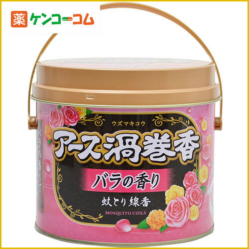 アース渦巻香 バラの香り 30巻缶入[アース渦巻香 蚊取り線香]