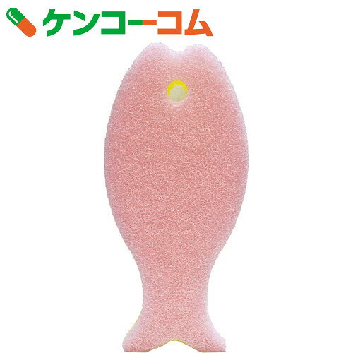 ちょっといいおさかなスポンジ ピンク[マーナ スポンジ(キッチン用)]【あす楽対応】