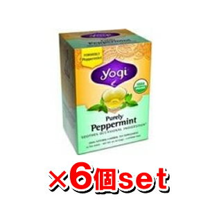 ヨギティー ハーブティー YOGI TEA ヨギティー ペパーミント 16袋x6個 （ハーブティ アーユルヴェーダ）