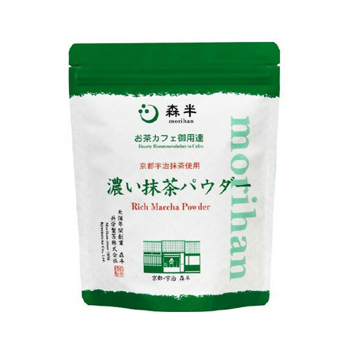 共栄製茶 森半 お茶カフェ御用達 濃い抹茶パウダー 500g(加糖 宇治抹茶使用 Rich Matcha Powder)