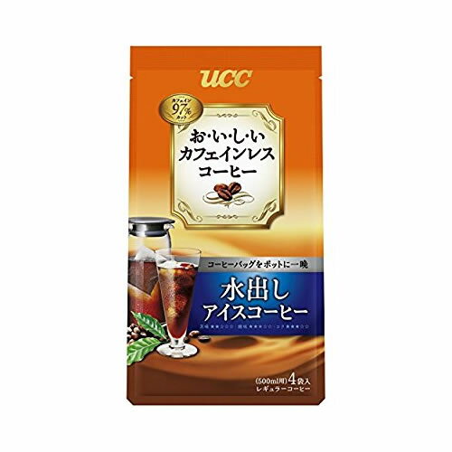 UCC おいしいカフェインレスコーヒー バッグ 水出しアイスコーヒー 4P (ucc コーヒー)のサムネイル